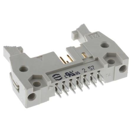 HARTING Konektor PCB, řada: SEK 18, Vodič-deska, počet kontaktů: 14, počet řad: 2, rozteč: 2.54 mm, orientace těla: