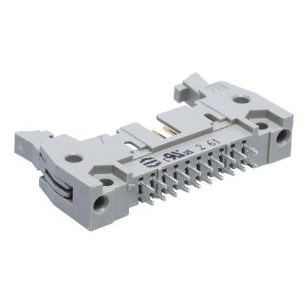 HARTING Konektor PCB, řada: SEK 18, Vodič-deska, počet kontaktů: 20, počet řad: 2, rozteč: 2.54 mm, orientace těla: