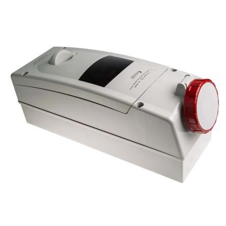 Scame Proudový chránič, řada: ADVANCE 2, IP67, Nástěnná barva Červená, 16A 3P+N+PE, 415V