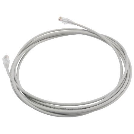 HellermannTyton Connectivity Kat6 Kabel Cat6, řada: Cat6, Šedá, Polyvinylchlorid 5 m, typ pláště: U/UTP