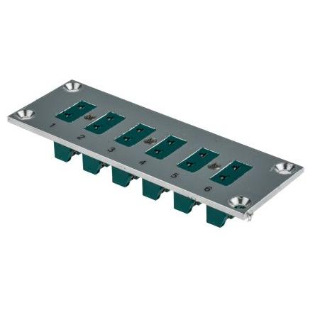 Konektor termočlánku KM, pro použití s: Termočlánek typu K Reckmann, Panel konektoru termočlánku