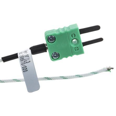 Teplotní sonda FC766F/3 NTC Hanna Instruments, typ sondy: Typ K, délka sondy: 3 m 2 mm 400 °C