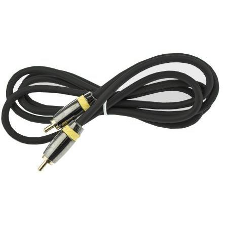 Pomocný kabel délka 1.5 m, A: Vnější, A: RCA RS PRO, B: Vnější, B: RCA, Černá