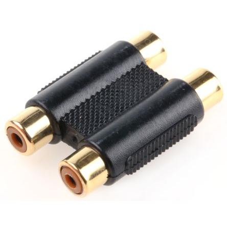 RS PRO AV adaptér, orientace těla: Rovný, adaptér z typu: RCA Vnitřní, RCA, adaptér z typu: Audio Vnitřní, Černá,