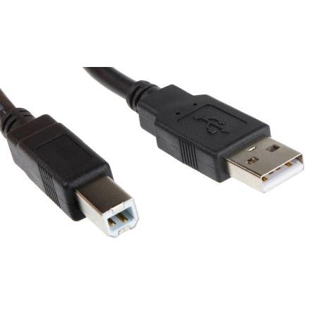 Roline Kabel USB Vnější, A: USB typu A, 800 mm Vnější, Černá, B: USB B