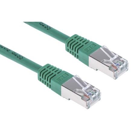 RS PRO Kat6 Ethernetové kabely, Zelená, Polyvinylchlorid, A: RJ45 3 m Vnější, B: RJ45 Vnější, typ pláště: S/FTP