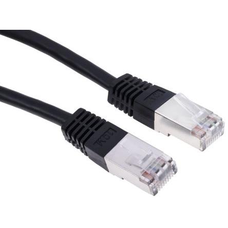 RS PRO Kat6 Ethernetové kabely, Černá, Polyvinylchlorid, A: RJ45 10 m Vnější, B: RJ45 Vnější, typ pláště: S/FTP