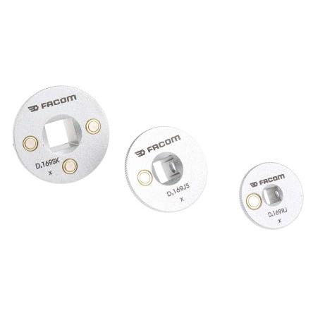 Sada adaptérů nástrčkových klíčů Ráčnový adaptér 1/4 in, 3/4 in, 3/8 in Čtvercový Facom