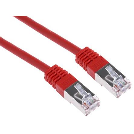 RS PRO Kat6 Ethernetové kabely, Červená, Polyvinylchlorid, A: RJ45 1 m Vnější, B: RJ45 Vnější, typ pláště: S/FTP