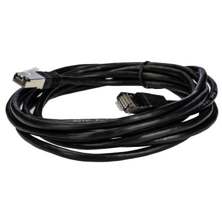 RS PRO Kat6 Ethernetové kabely, Černá, Polyvinylchlorid, A: RJ45 3 m Vnější, B: RJ45 Vnější, typ pláště: S/FTP