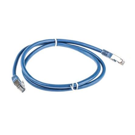 RS PRO Kat6 Ethernetové kabely, Modrá, Polyvinylchlorid, A: RJ45 1 m Vnější, B: RJ45 Vnější, typ pláště: S/FTP