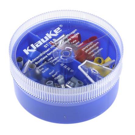 Klauke Sada krimpovacích svorek, Zamačkávací dutinka, Různé Terminal box, materiál kontaktu: Měď, pokovení: Potažené