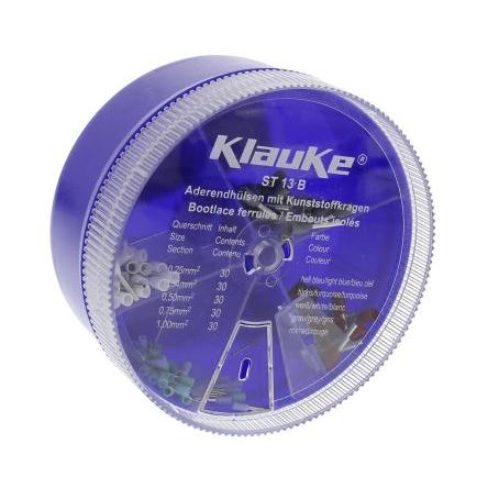 Klauke Sada krimpovacích svorek, Zamačkávací dutinka, Různé Terminal box, materiál kontaktu: Měď, pokovení: Potažené