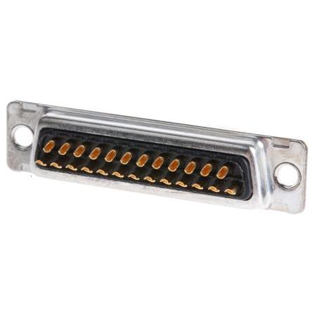 ITT Cannon Konektor D-Sub, řada: D*, počet kontaktů: 25, orientace těla: Rovný 2.84 mm, Kabel, Montáž do panelu Vnější,