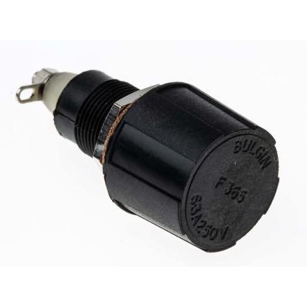 Držák pojistek s montáží do panelu 6.3A 250V ac Bulgin 5 x 20 mm 1pólový
