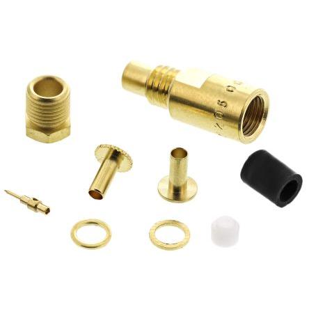 Radiall Koaxiální konektor, řada: SMC Vnitřní, 50 Ω, orientace těla: Rovný, Kabel Konektor SMC Objímka, 10GHz 100 °C -55