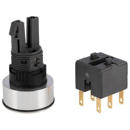 APEM Tlačítkový spínač, řada: A01 IP65 Panel Okamžité 16 mm 250 V ac