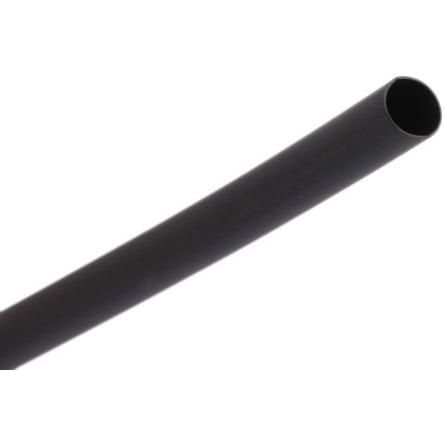 RS PRO Teplem smrštitelné bužírky průměr 6.4 mm Černá smršťovací poměr 2:1 Polyolefin 300mm