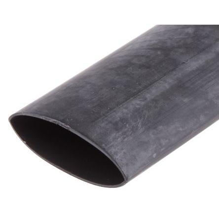 RS PRO Teplem smrštitelné bužírky průměr 25.4 mm Černá smršťovací poměr 2:1 Polyolefin 300mm