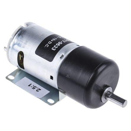 RS PRO Stejnosměrný převodový motor, řada: RS PRO 12V dc Komutátorový s převodem 4819rpm 5 Ncm 19.8 W 6 mm 2.85A