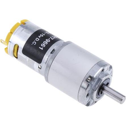 RS PRO Stejnosměrný převodový motor, řada: RS PRO 12V dc Komutátorový s převodem 99rpm 98 Ncm 7.92 W 6 mm 990mA