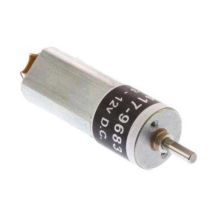 RS PRO Stejnosměrný převodový motor, řada: RS PRO 12V dc Komutátorový s převodem 1550rpm 7 mNm 0.394 W 3 mm 85mA