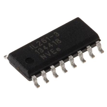 Digitální izolátor IL261-3E 2500 Vrms 5 kanálový NVE 110 Mbps 5.5V 16 Povrch SOIC