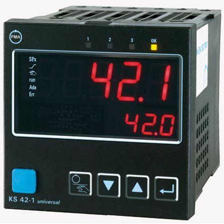 P.M.A PID regulátor teploty, řada: KS42 Panel, 65 °C, -20 °C 2, počet výstupů: 3, výstup: Relé 250V ac