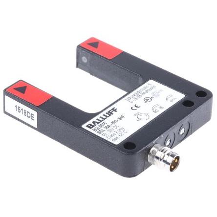 BALLUFF Fotoelektrický snímač, řada: BGL LED Rozvětvené Přípojka, výstup: PnP Jednocestný IP67