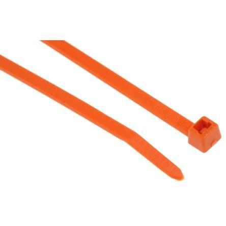 Stahovací páska Nerozpojitelné 111-04803 T50R-PA66-OG 200 mm 4.6mm Oranžová Nylon 66 HellermannTyton