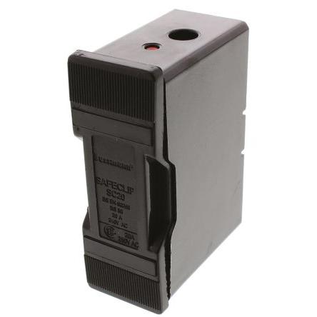 Držák pojistek s montáží na lištu DIN 20A 550V ac Eaton 1pólový