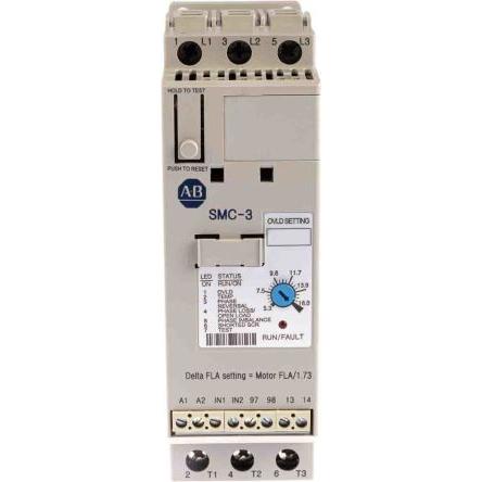 Allen Bradley Startér pro plynulý rozběh, rozsah: SMC-3 7.5 kW 460V ac 3fázový IP2X