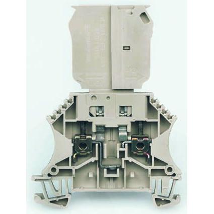 Weidmüller Svorkovnice na lištu DIN s pojistkou 1763940000, řada: WTR, 400V Béžová 2.5mm² 1 Šroubová Jištěný