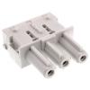 Wieland Konektor pro osvětlení, řada: GST18i3 Kabel Vnitřní Mini konektor Objímka 16A, IP40 barva Bílá, formát pólů: 3