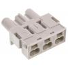 Wieland Konektor pro osvětlení, řada: GST18i3 Kabel Vnitřní Mini konektor Objímka 16A, IP40 barva Bílá, formát pólů: 3