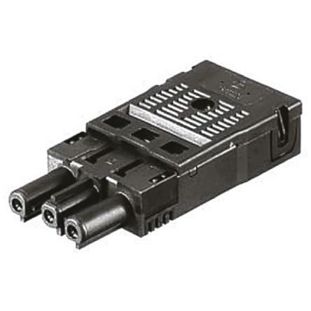 Wieland Konektor pro osvětlení, řada: GST18i3 Kabel Vnitřní Mini konektor Pružinová svorka 16A, IP40 barva Černá, formát