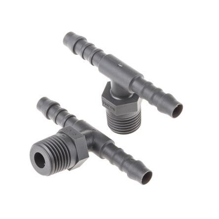 Přípojka hadicová Přípojka, Polyamid, vnitřní průměr hadice: 6 mm (vnitřní prům.) RS PRO