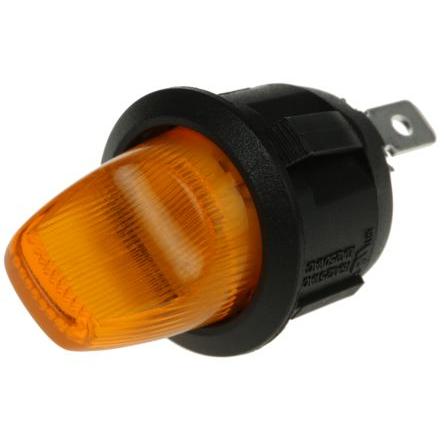 RS PRO Přepínač Panel SPST Zap-vyp ovládání 16A Jazýček Osvětlené 12 V dc