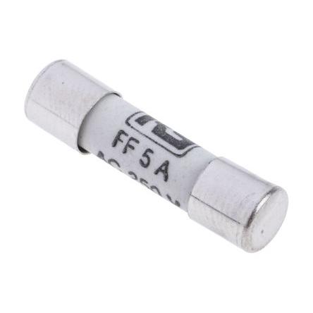 Kazetová pojistka 5A FF 5 x 20 mm RS PRO Keramika 250V ac