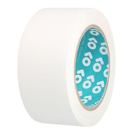 Výstražná páska Pryžová pryskyřice, Bílá Polyvinylchlorid 0.14 mm 50mm, délka: 33 m AT8 Advance Tapes