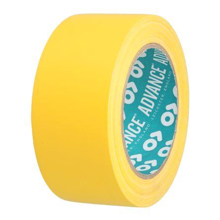 Výstražná páska Pryžová pryskyřice, Žlutá Polyvinylchlorid 0.14 mm 50mm, délka: 33 m AT8 Advance Tapes