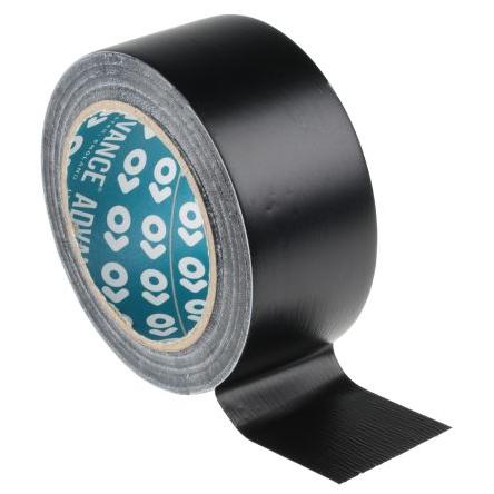 Výstražná páska Pryžová pryskyřice, Černá Polyvinylchlorid 0.14 mm 50mm, délka: 33 m AT8 Advance Tapes