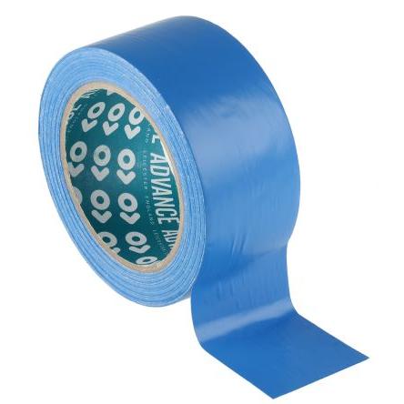 Výstražná páska Pryžová pryskyřice, Modrá Polyvinylchlorid 0.14 mm 50mm, délka: 33 m AT8 Advance Tapes