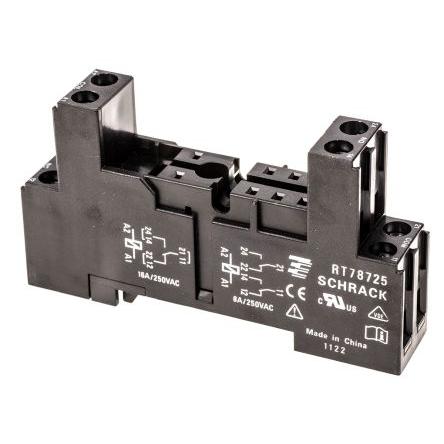 TE Connectivity Objímka relé pro Řada RT 8 240V ac Lišta DIN