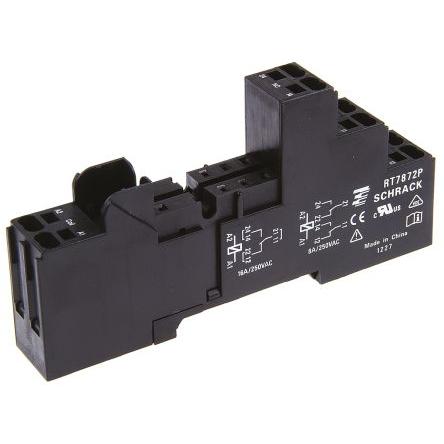 TE Connectivity Objímka relé pro Řada RT 8 240V ac RT78 Lišta DIN