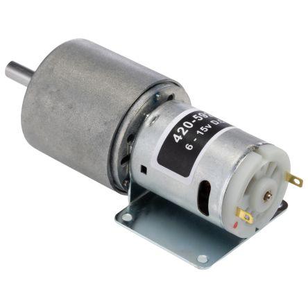 RS PRO Stejnosměrný převodový motor, řada: RS PRO 12V dc Komutátorový s převodem 4rpm 59 Ncm 7.8 W 6 mm 990mA