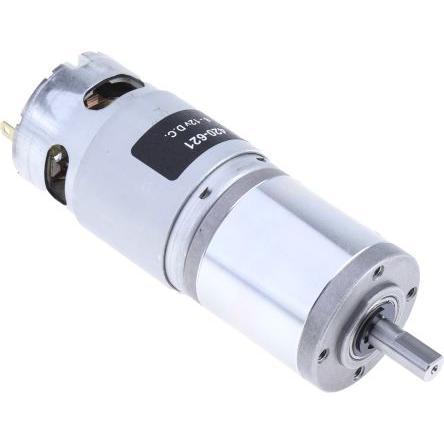 RS PRO Stejnosměrný převodový motor, řada: RS PRO 12V dc Komutátorový s převodem 55rpm 2 Nm 41.3 W 8 mm 5.5A