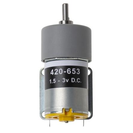 RS PRO Stejnosměrný převodový motor, řada: RS PRO 3V dc Komutátorový s převodem 29rpm 12 Ncm 1.7 W 4 mm 1.06A