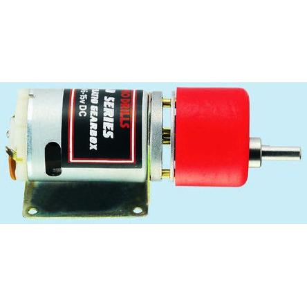 RS PRO Stejnosměrný převodový motor, řada: RS PRO 3V dc Komutátorový s převodem 7rpm 15 Ncm 1.71 W 4 mm 1.06A