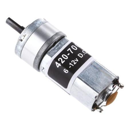 RS PRO Stejnosměrný převodový motor, řada: RS PRO 12V dc Komutátorový s převodem 1675rpm 24 mNm 1.5 W 4 mm 200mA
